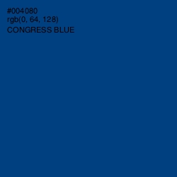 #004080 - Congress Blue Color Image